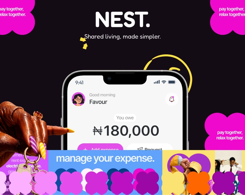 Nest shared expense manager app